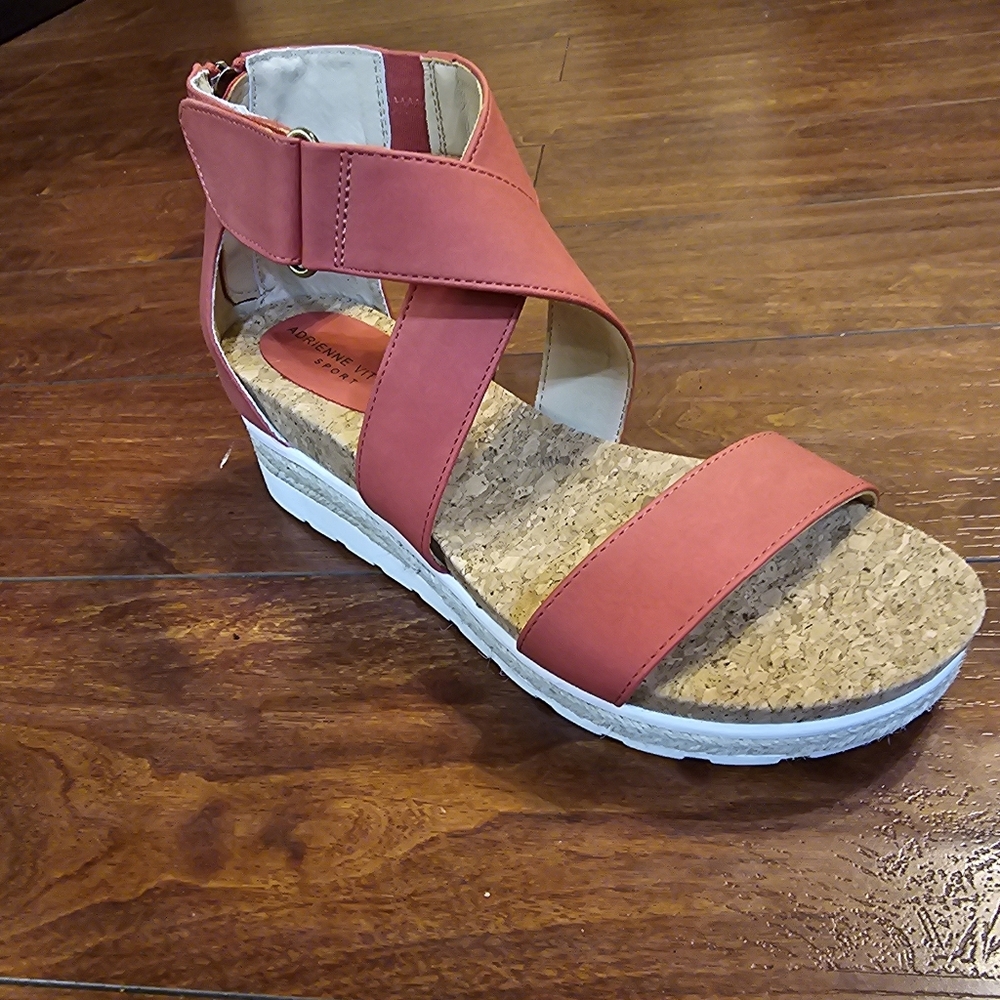 Adrienne Vittadini Capers Wedge Sandal, Pink, Size 9.5 - Picture 3 of 6